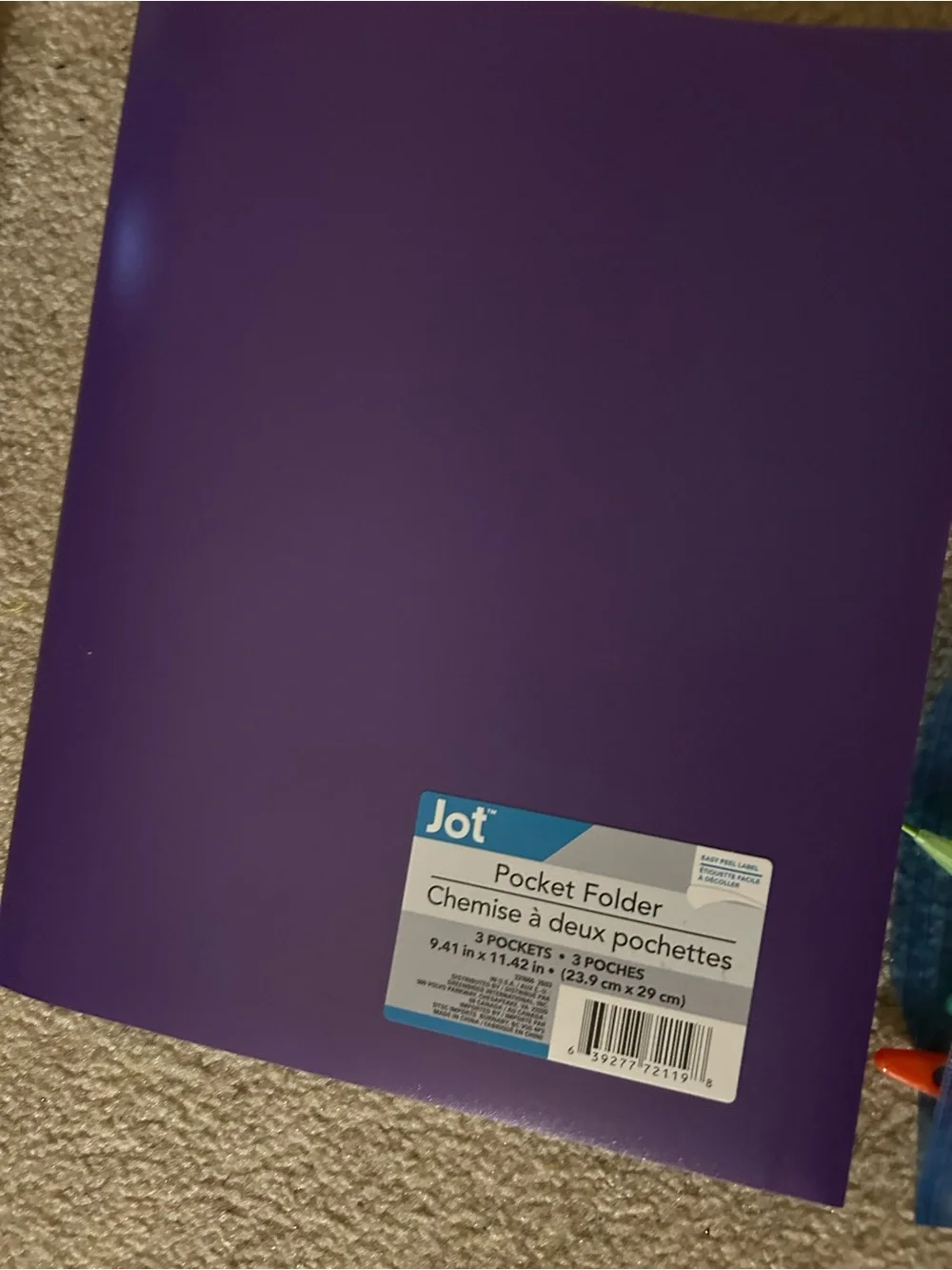Assorted Purple & Multicolor Home Office Stationery Set